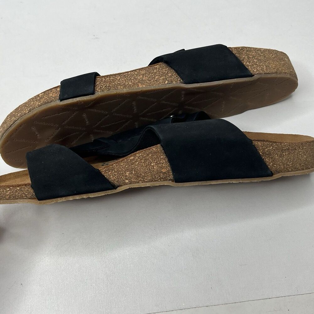 ComfortFusse Handmade Black Suede Comfort Slide Sandals  Women Size 40/9.5 - Picture 9 of 9